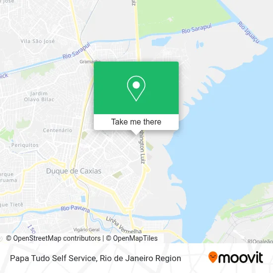 Papa Tudo Self Service map