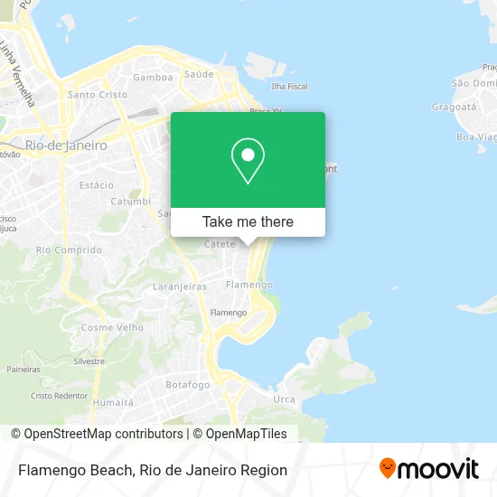 Flamengo Beach map