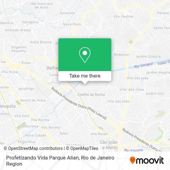 Profetizando Vida Parque Alian map