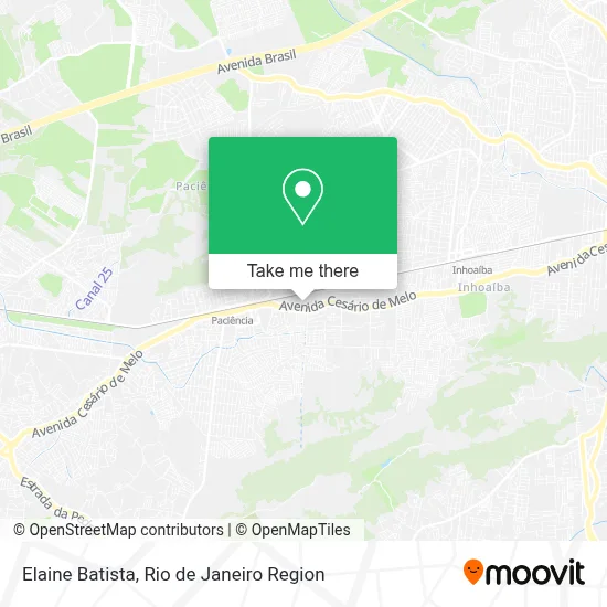 Elaine Batista map