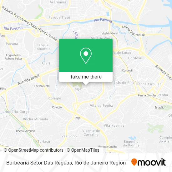 Barbearia Setor Das Réguas map