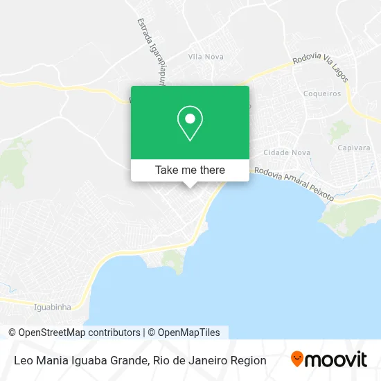 Leo Mania Iguaba Grande map