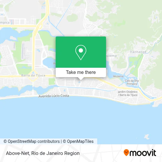 Above-Net map