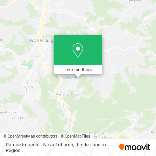 Parque Imperial - Nova Friburgo map