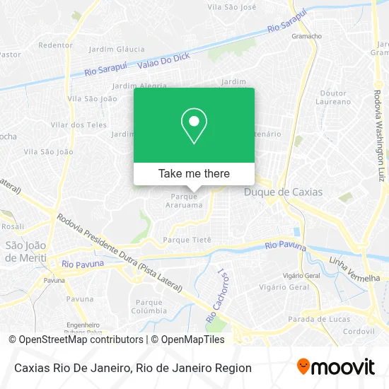 Caxias Rio De Janeiro map