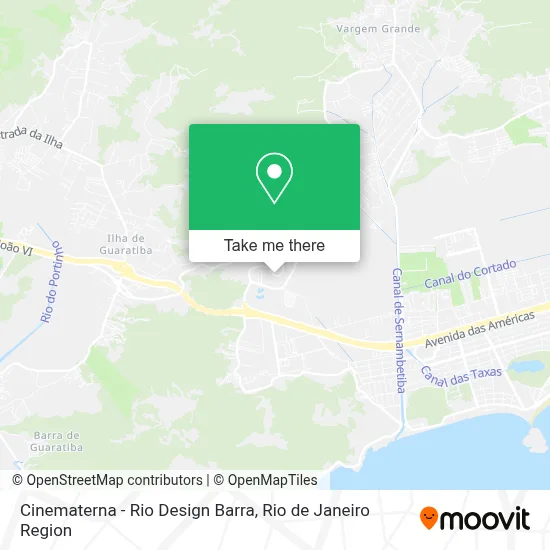 Cinematerna - Rio Design Barra map