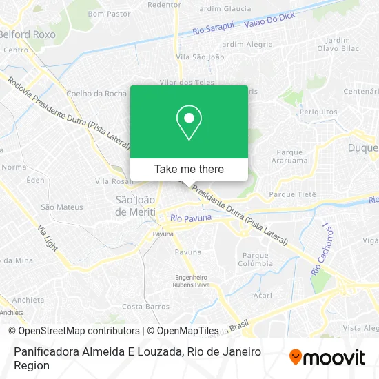 Panificadora Almeida E Louzada map