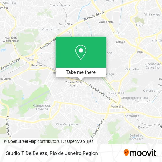 Studio T De Beleza map