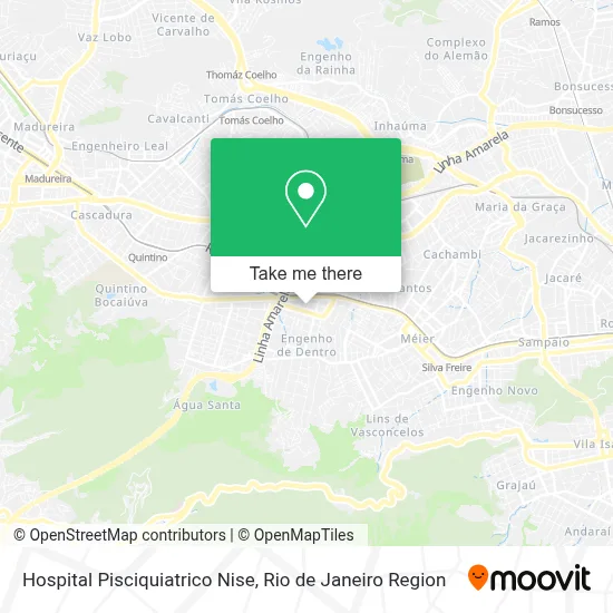 Hospital Pisciquiatrico Nise map