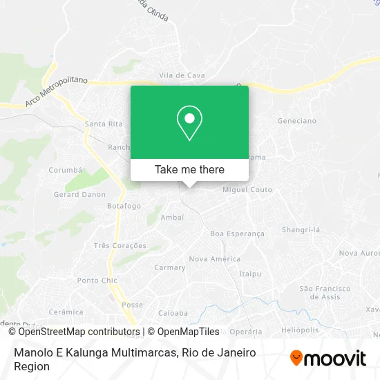 Manolo E Kalunga Multimarcas map