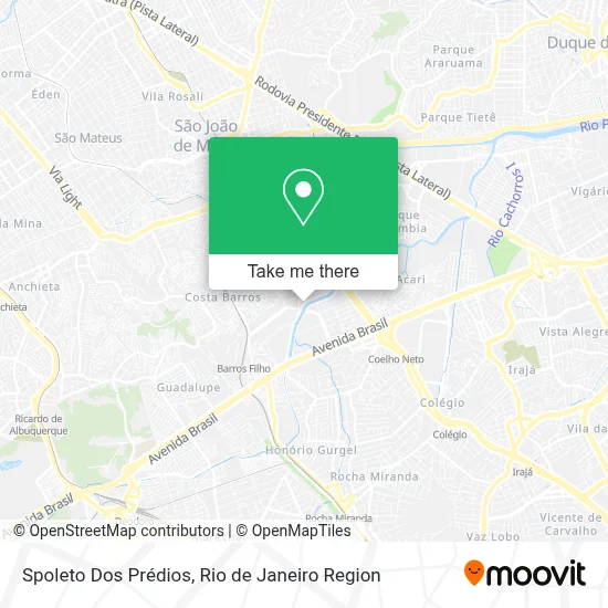 Spoleto Dos Prédios map