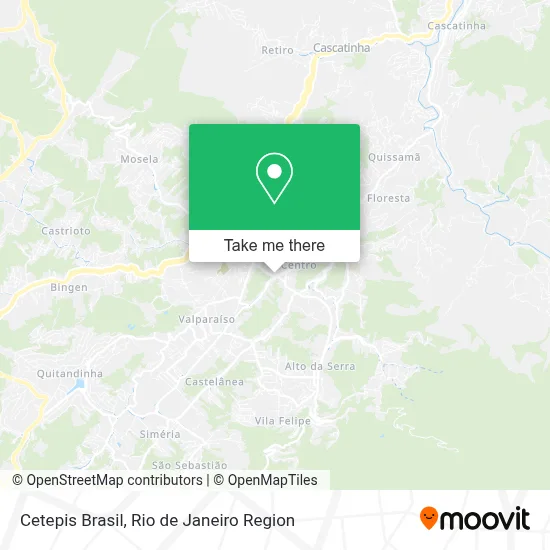 Cetepis Brasil map