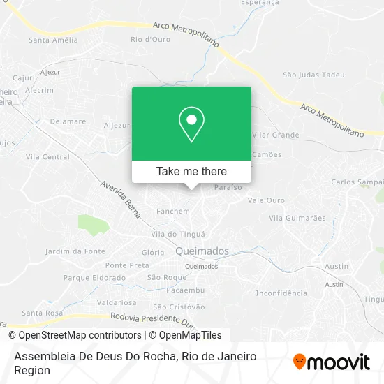 Assembleia De Deus Do Rocha map