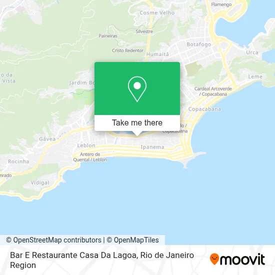 Bar E Restaurante Casa Da Lagoa map