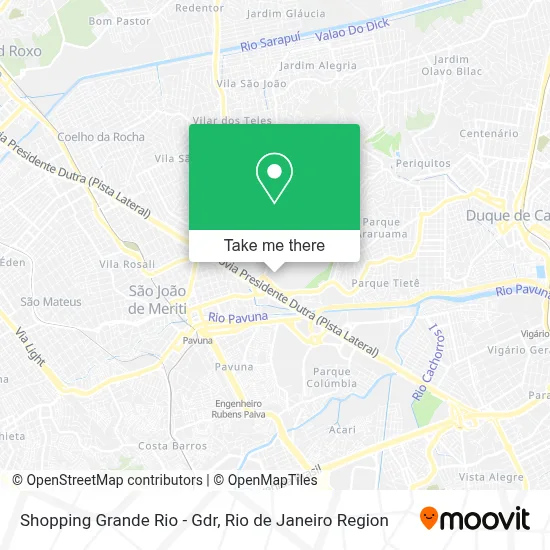 Shopping Grande Rio - Gdr map
