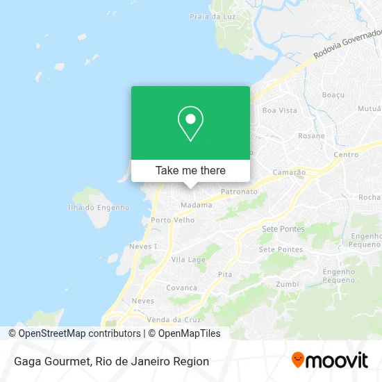 Gaga Gourmet map