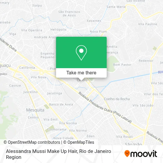Alessandra Mussi Make Up Hair map