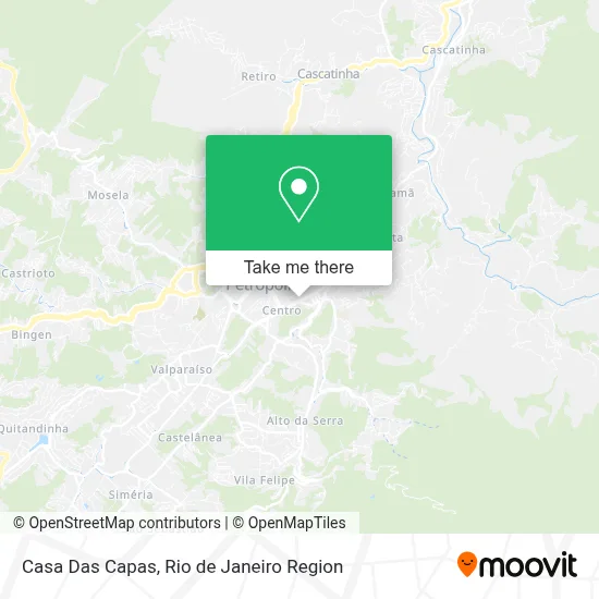 Casa Das Capas map