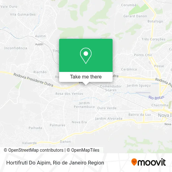 Hortifruti Do Aipim map