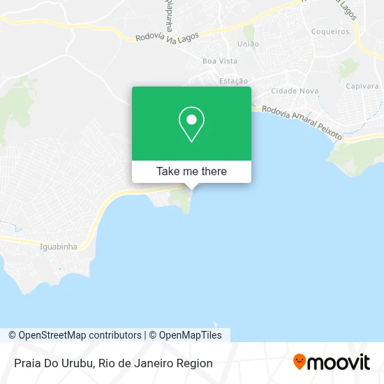 Praia Do Urubu map