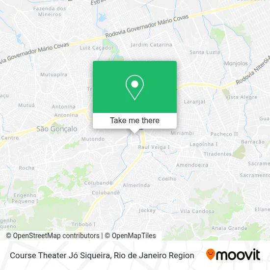 Course Theater Jó Siqueira map