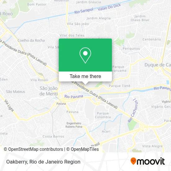 Oakberry map