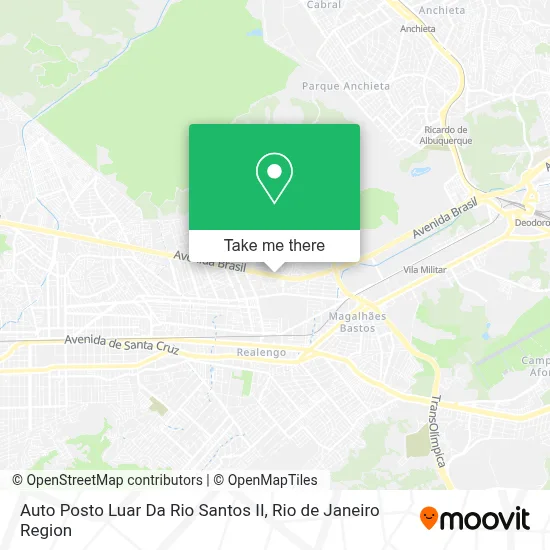 Auto Posto Luar Da Rio Santos II map