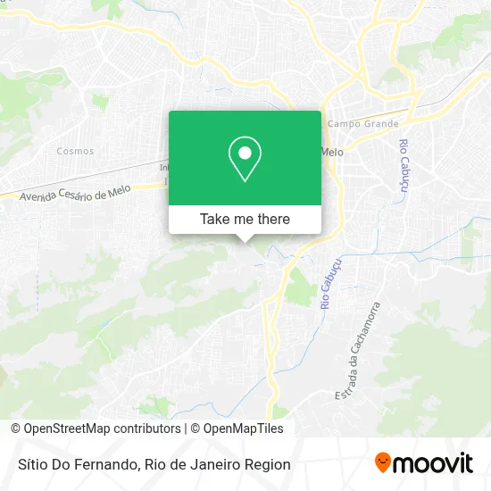 Sítio Do Fernando map