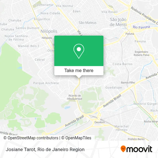 Josiane Tarot map