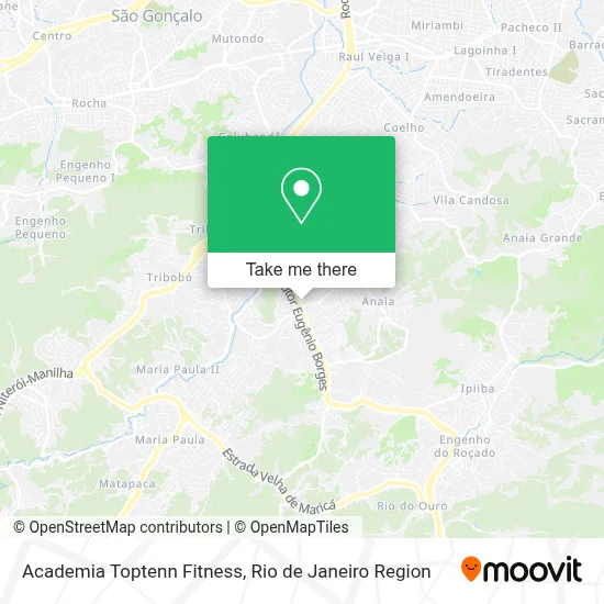 Academia Toptenn Fitness map