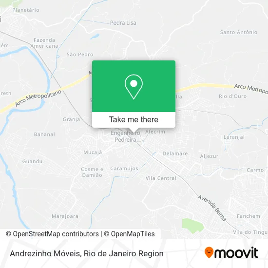 Andrezinho Móveis map