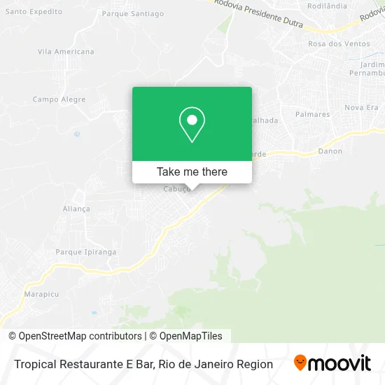 Tropical Restaurante E Bar map