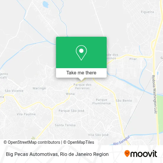Big Pecas Automotivas map