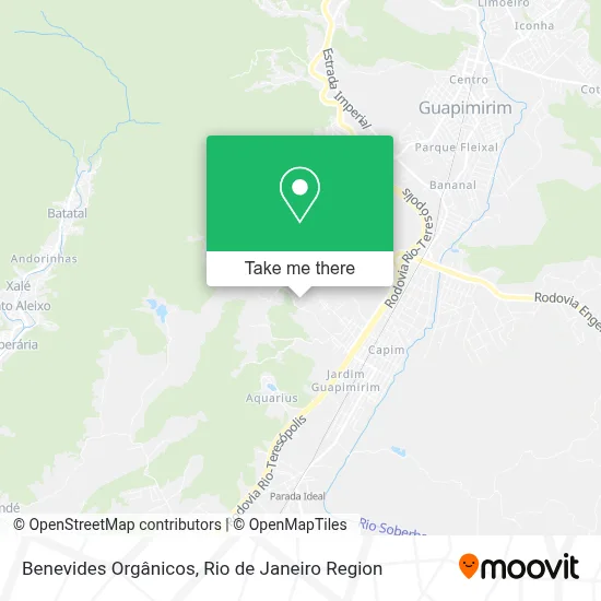 Benevides Orgânicos map