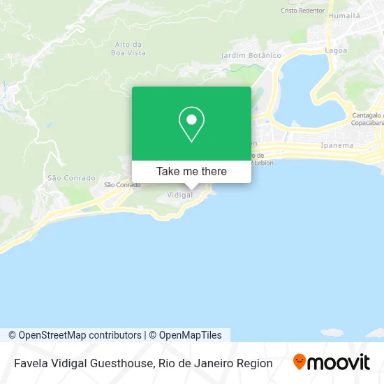 Favela Vidigal Guesthouse map