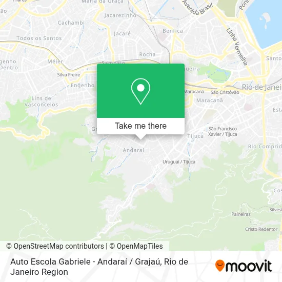Auto Escola Gabriele - Andaraí / Grajaú map