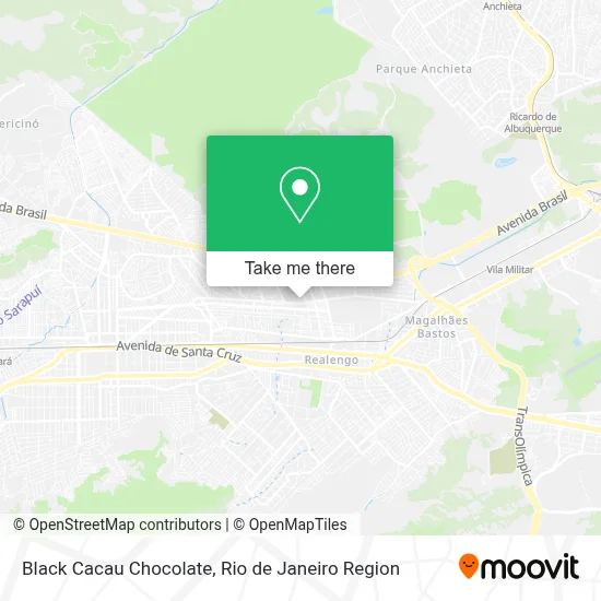 Black Cacau Chocolate map