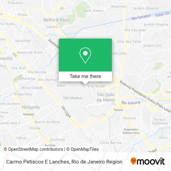 Carmo Petiscos E Lanches map
