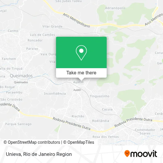 Unieva map