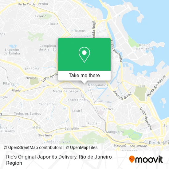 Ric's Original Japonês Delivery map