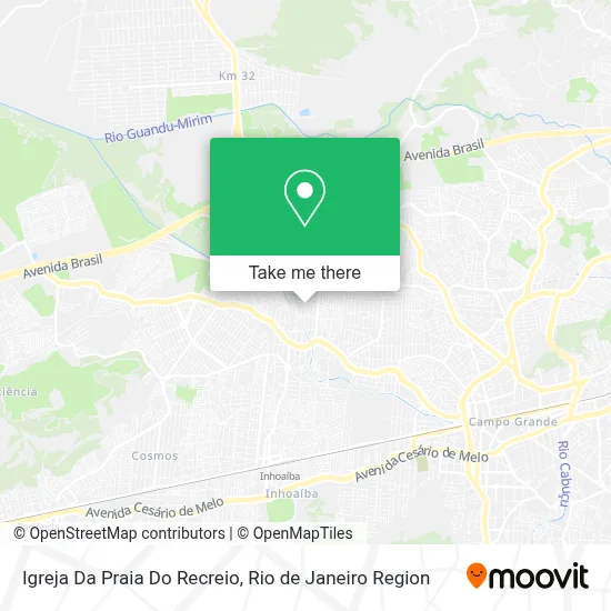 Igreja Da Praia Do Recreio map
