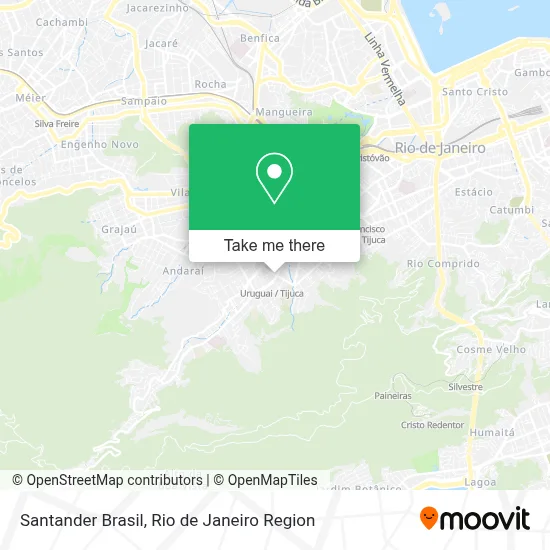 Santander Brasil map