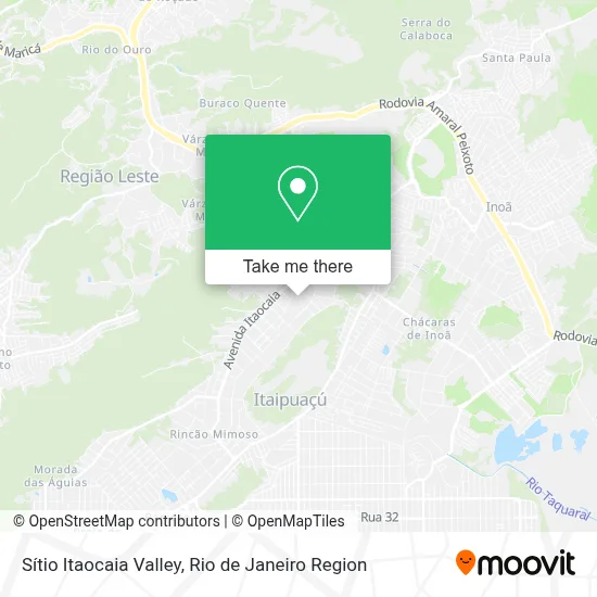 Sítio Itaocaia Valley map
