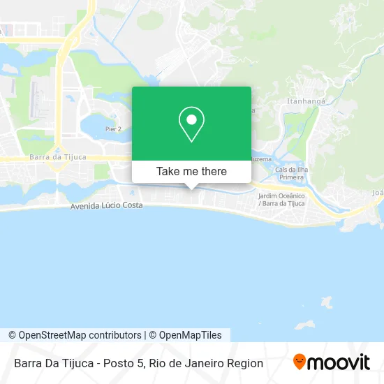 Barra Da Tijuca - Posto 5 map