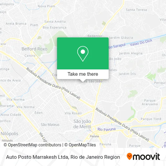 Auto Posto Marrakesh Ltda map