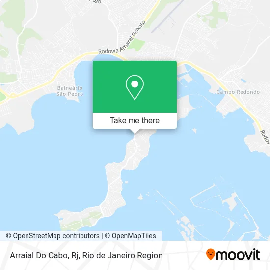 Arraial Do Cabo, Rj map