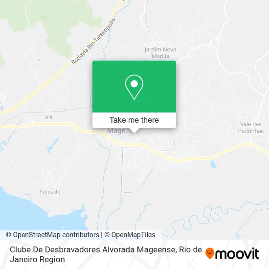 Clube De Desbravadores Alvorada Mageense map