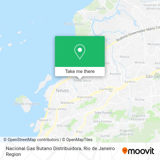 Nacional Gas Butano Distribuidora map
