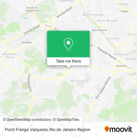 Point Frango Valqueire map