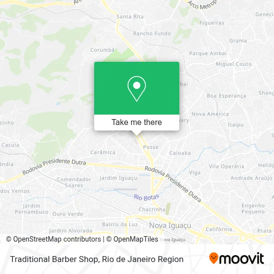 Traditional Barber Shop map